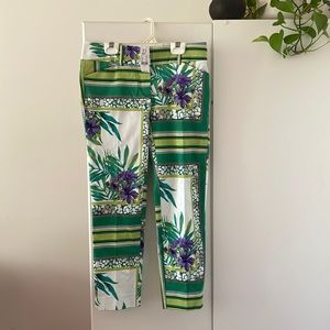 Spring floral pants-Size 2